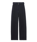 Wide denim pants