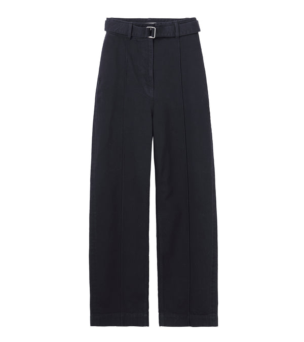Wide denim pants
