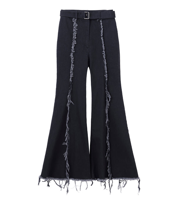 Flared denim jeans