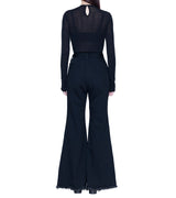 Flared denim jeans