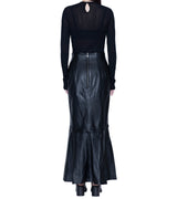 Leather mermaid skirt