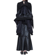 Double bomber jacket short