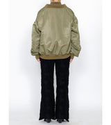 Double bomber jacket - khaki
