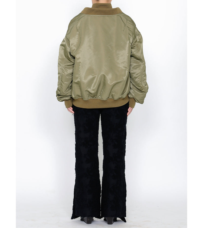 Double bomber jacket - khaki