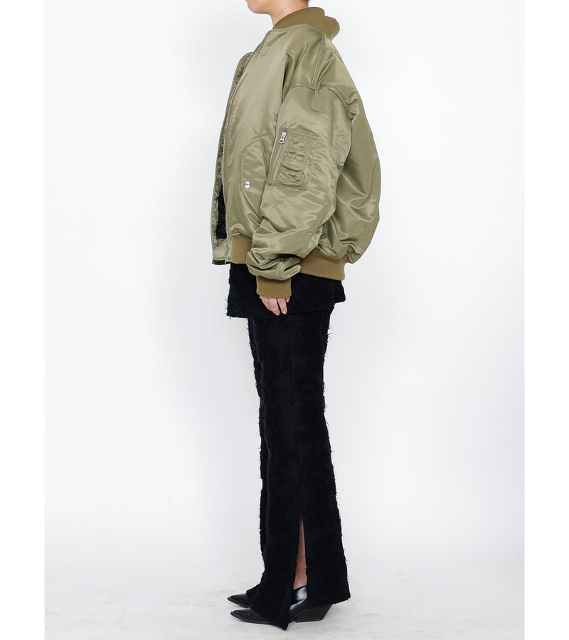 Double bomber jacket - khaki