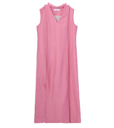 Linen panel dress- pink