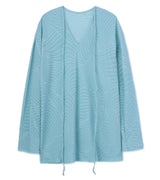 Uroco jacquard tops- blue