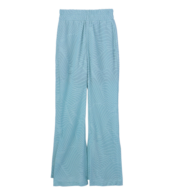 Uroco jacquard pants- blue