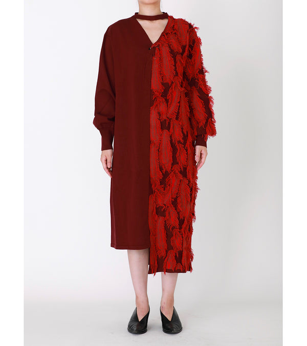 knit dress - red
