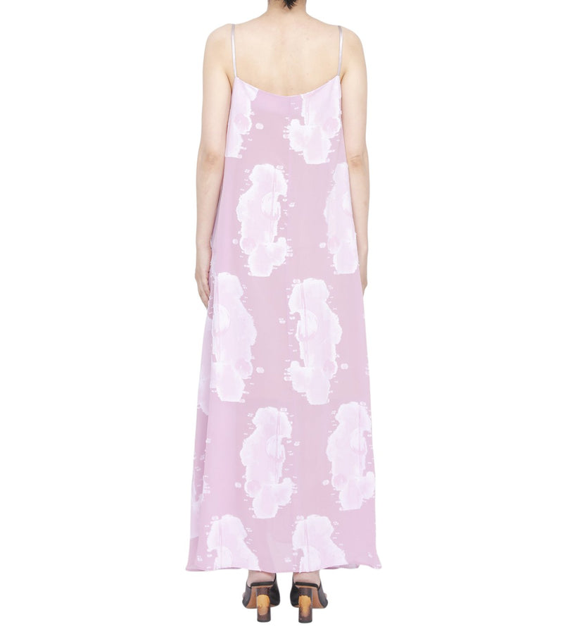 Rayon jacquard camisole dress - lilac