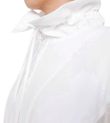 Rayon jacquard coat - black