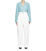 Uroco jacquard tops- blue