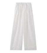 wide leg trousers - white